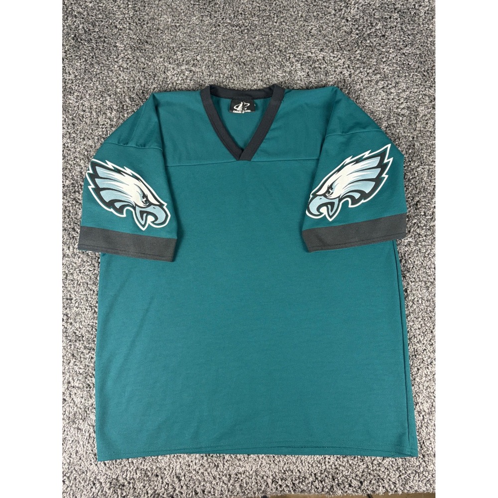 Vintage Logo Athletic Philadelphia Eagles Blank Jersey XL Midnight Green Mens